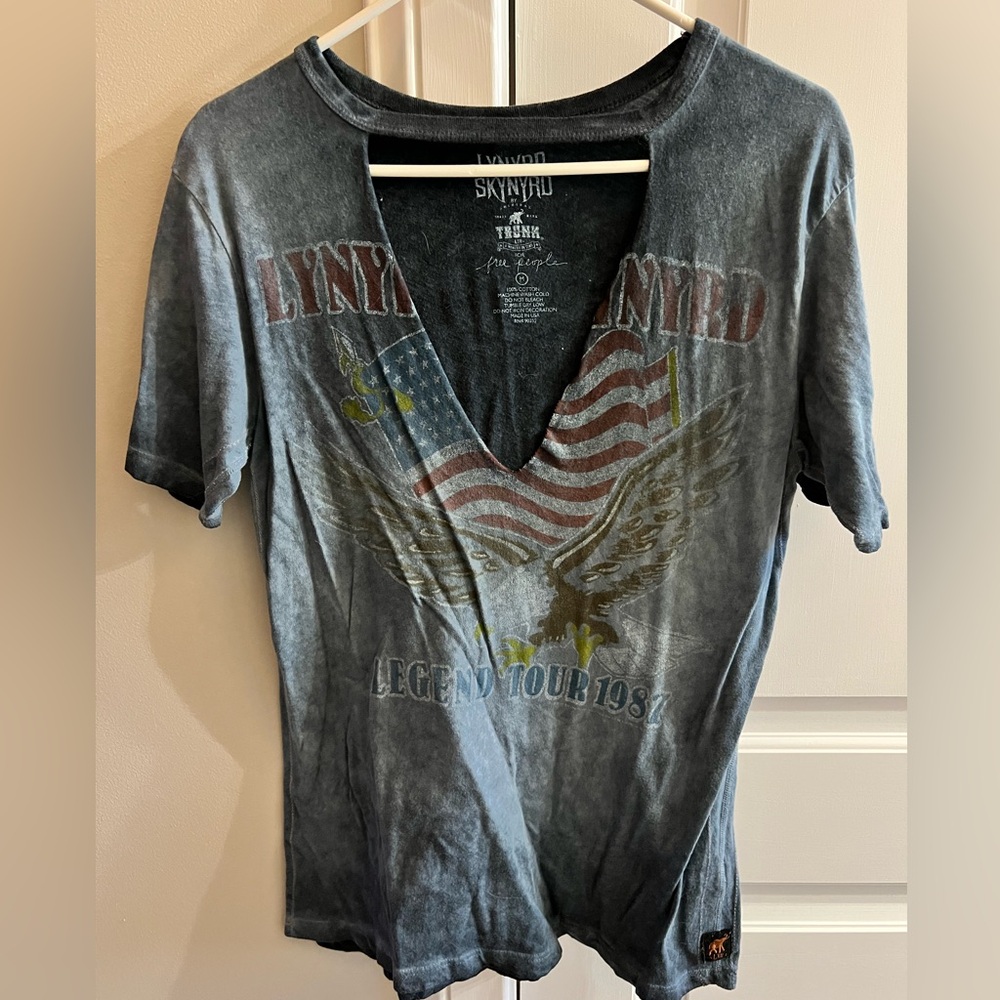 Free People Lynyrd Skynyrd Band Tee- Oversized Gently Worn Medium